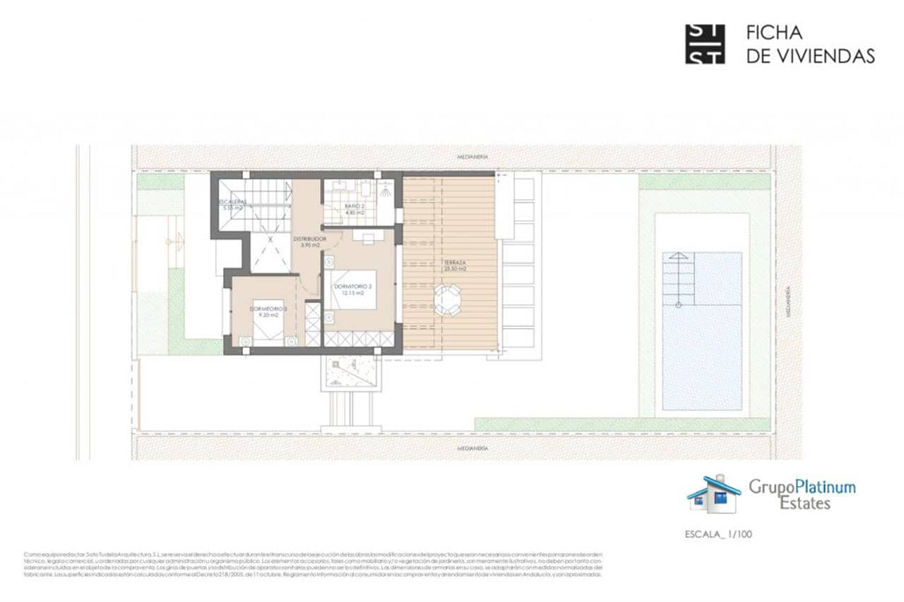 3 soveværelse Villa til salg i San Juan de los Terreros med swimmingpool - € 391.995 (Ref: 8954126)