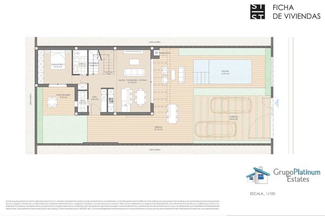 3 chambre Villa/Maison à vendre à San Juan de los Terreros, Pulpí avec piscine - 383 500 € (Ref: 8954128)