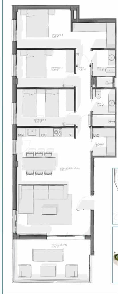 3 soveværelse Lejlighed til salg i Vera med swimmingpool - € 255.000 (Ref: 9008478)