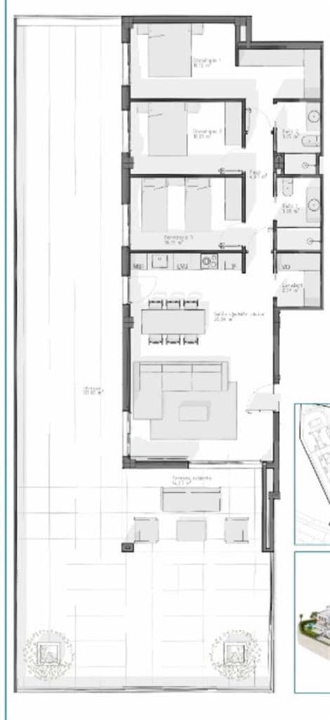 3 slaapkamer Appartement te koop in Vera met zwembad - € 350.000 (Ref: 9008479)