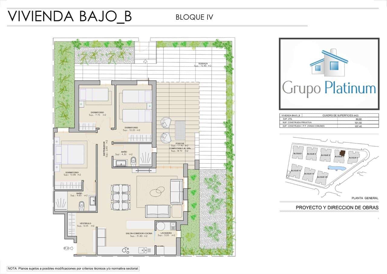Apartamento de 3 habitaciones en San Juan de los Terreros en venta con piscina - 255.000 € (Ref: 9020567)