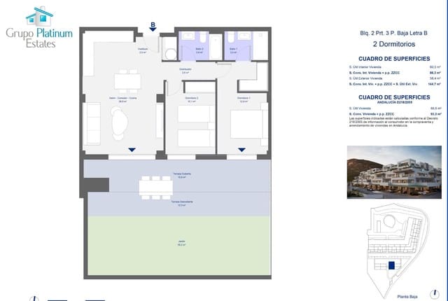2 bedroom Apartment for sale in San Juan de los Terreros, Pulpí with pool - € 228,000 (Ref: 9024678)