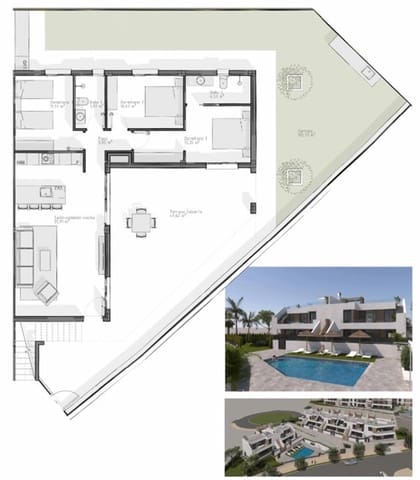 3 quarto Apartamento para venda em Puerto Vera - Las Salinas, Vera com piscina - 349 900 € (Ref: 9032287)
