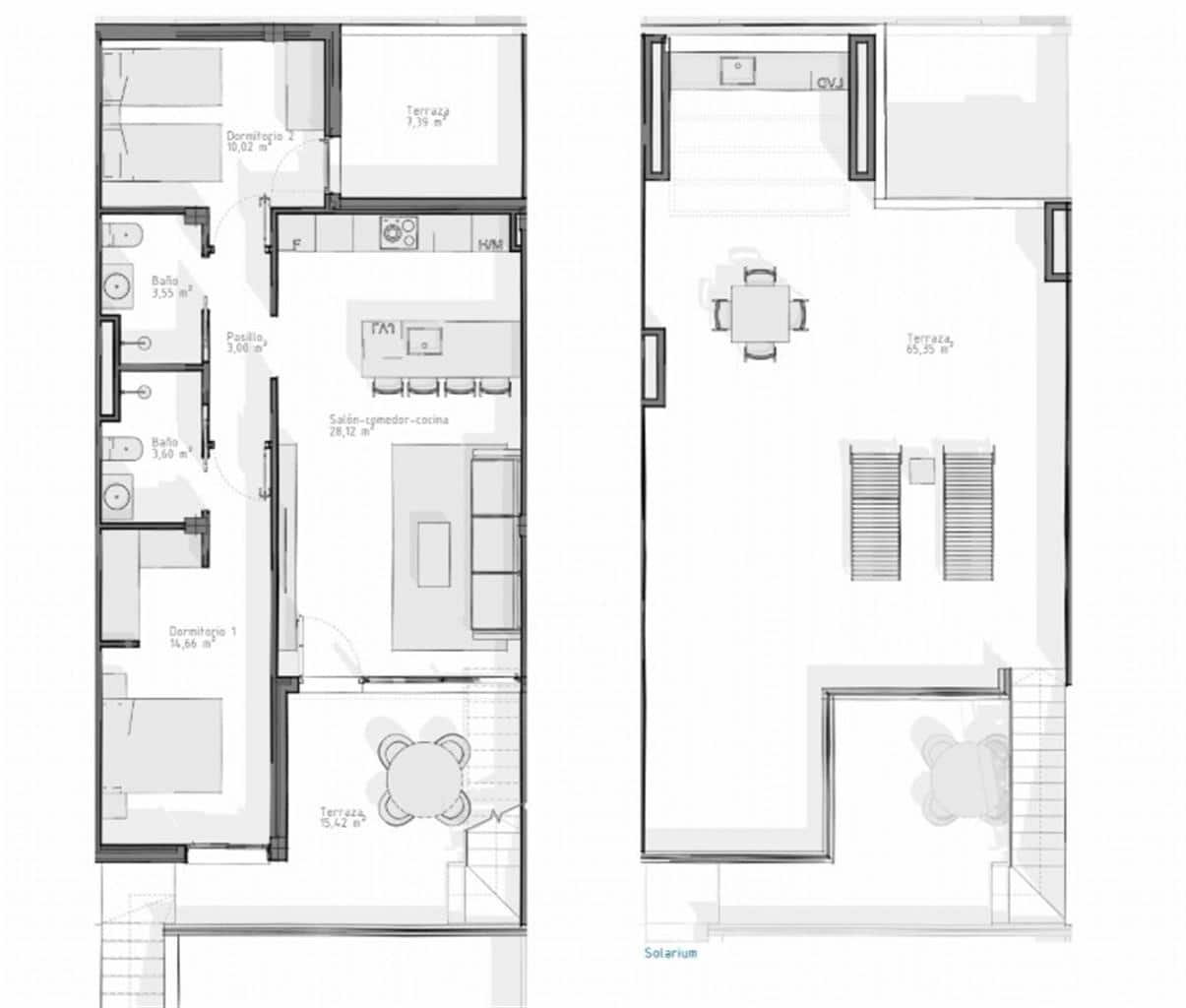 2 soveværelse Penthouse til salg i Vera med swimmingpool - € 298.500 (Ref: 9032288)