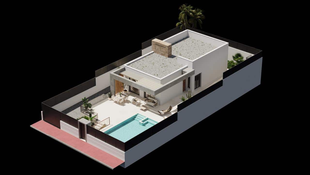 3 makuuhuone Huvila myytävänä paikassa San Juan de los Terreros mukana uima-altaan - 357 000 € (Ref: 9077868)