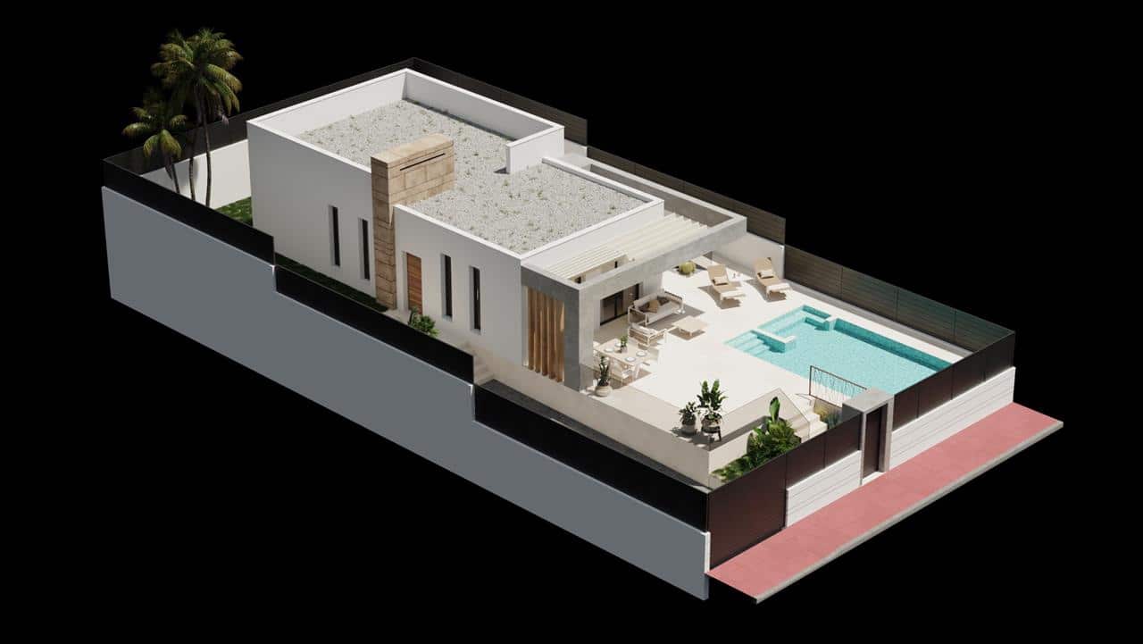 3 makuuhuone Huvila myytävänä paikassa San Juan de los Terreros mukana uima-altaan - 357 000 € (Ref: 9077868)