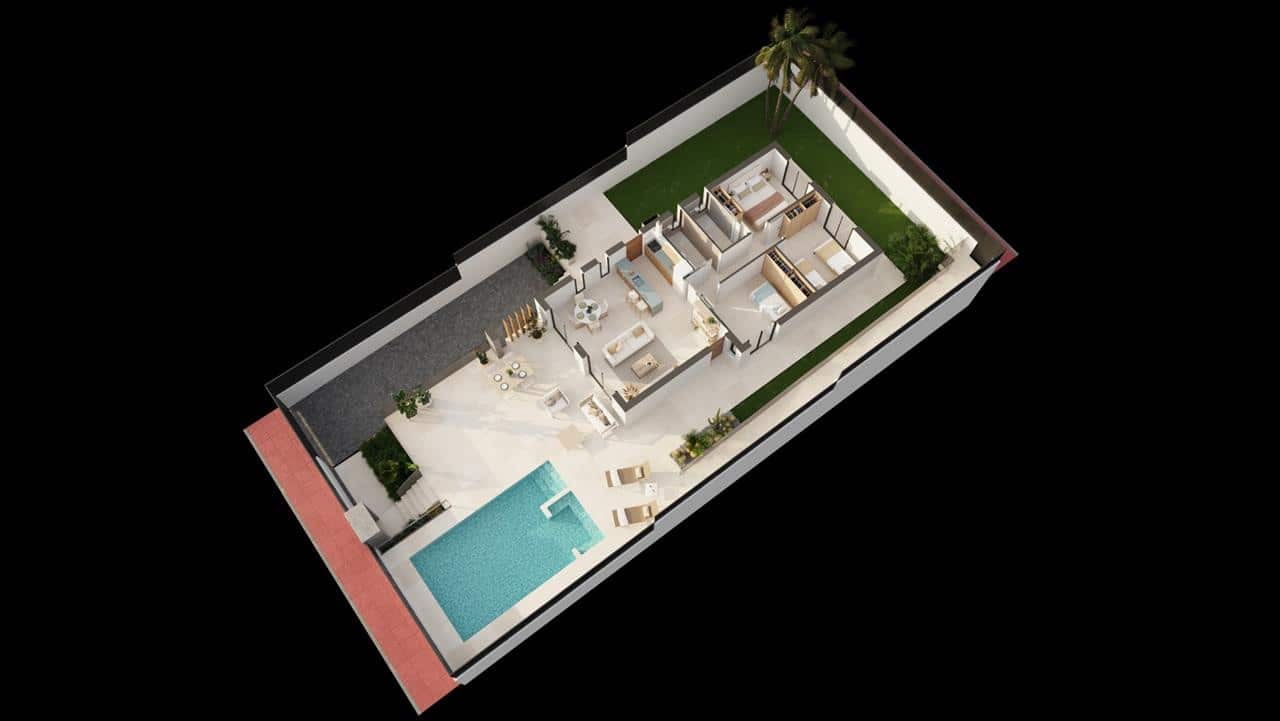 3 makuuhuone Huvila myytävänä paikassa San Juan de los Terreros mukana uima-altaan - 357 000 € (Ref: 9077868)