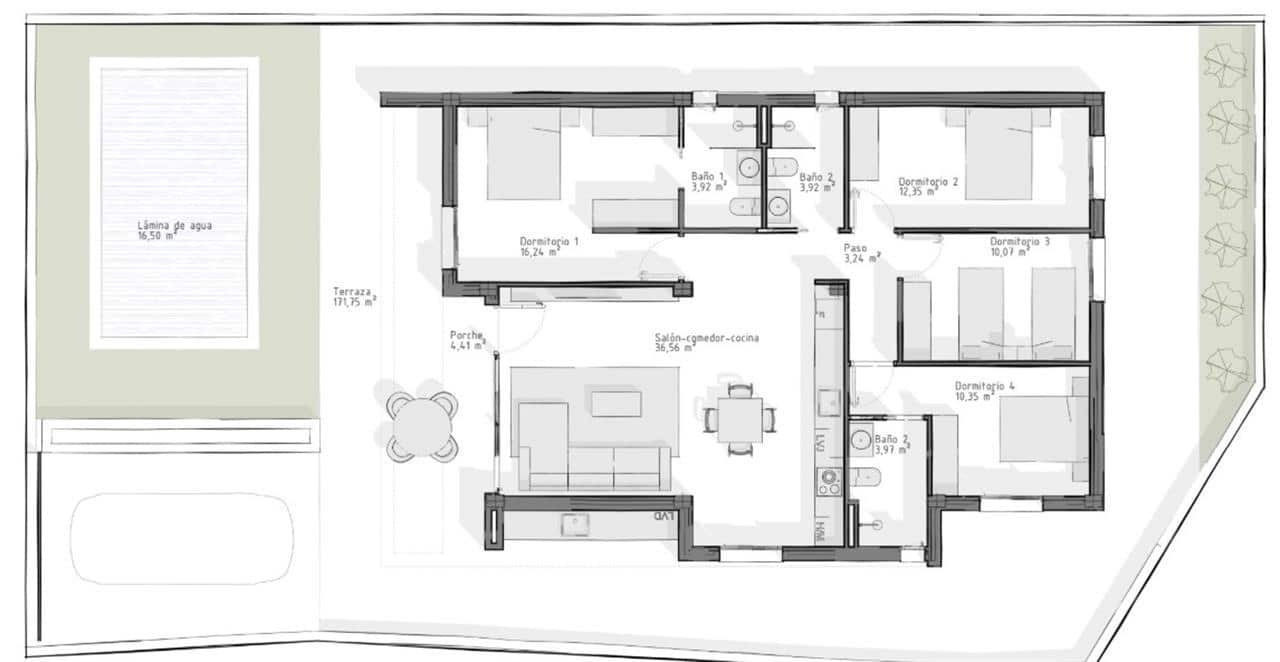 4 soverom Villa til salgs i Vera med svømmebasseng - € 445 000 (Ref: 9096018)