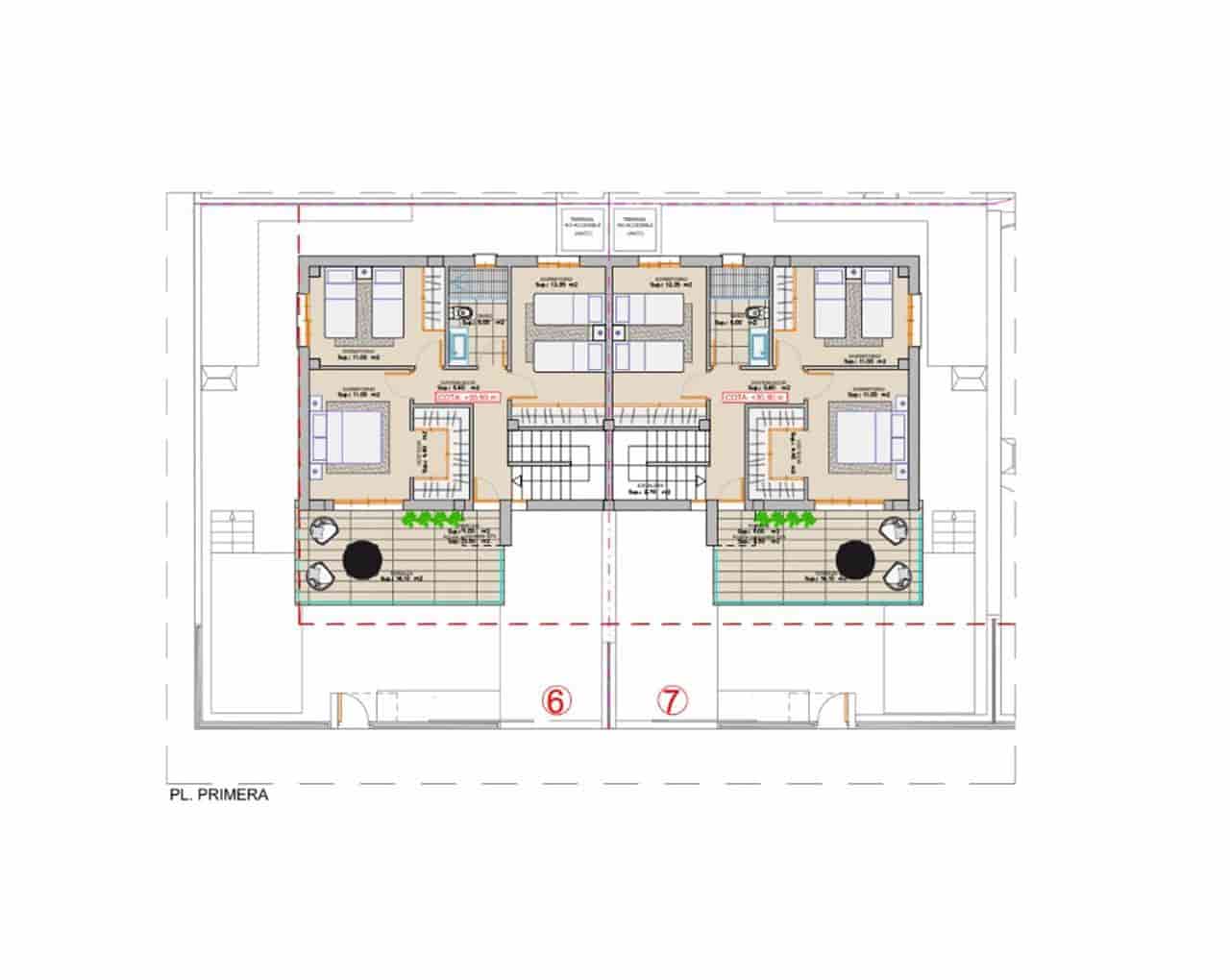 4 soveværelse Rækkehus til salg i San Juan de los Terreros med swimmingpool - € 350.000 (Ref: 9112199)