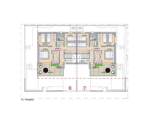 4 soveværelse Rækkehus til salg i San Juan de los Terreros, Pulpí med swimmingpool - € 350.000 (Ref: 9112199)