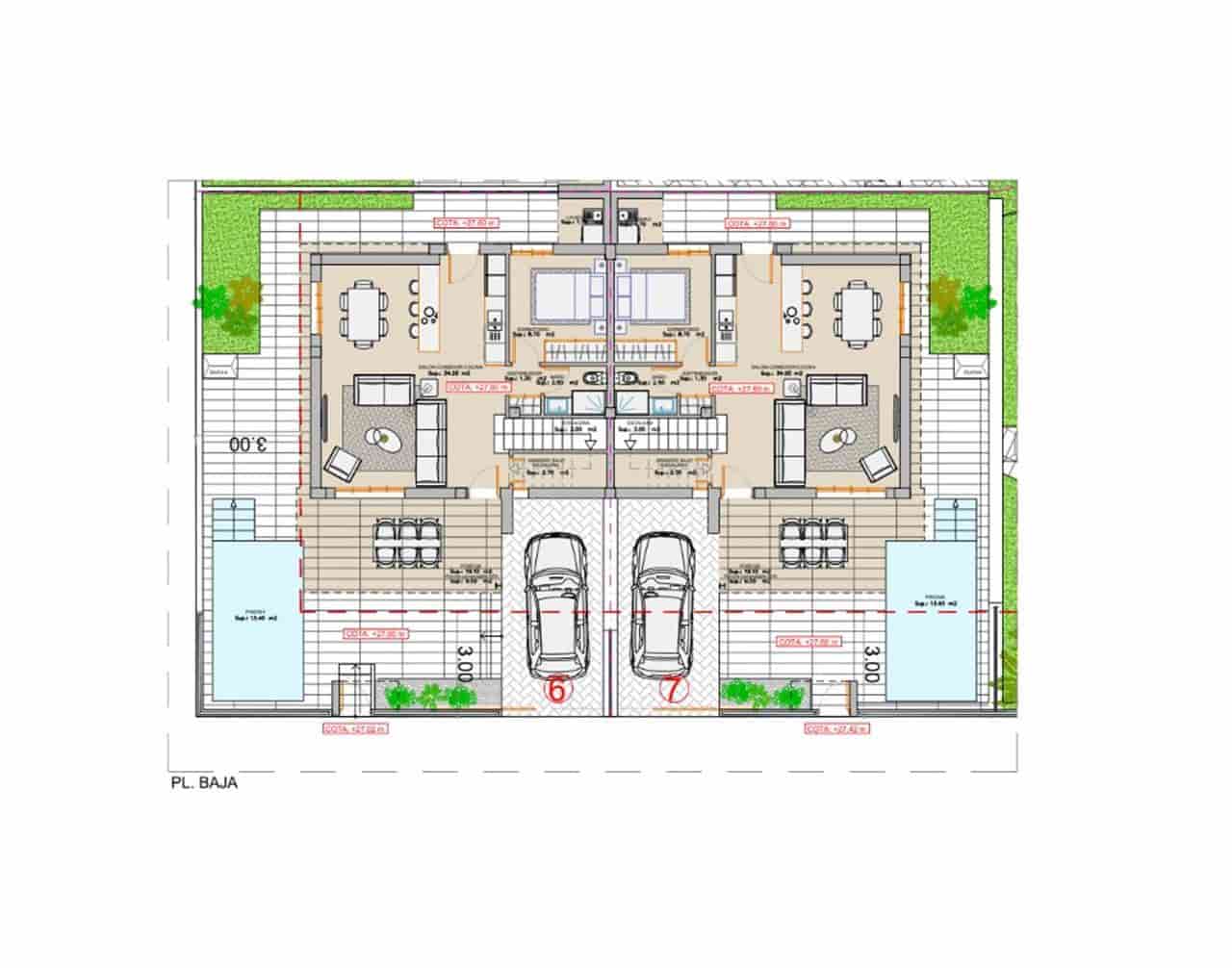 4 soveværelse Rækkehus til salg i San Juan de los Terreros med swimmingpool - € 350.000 (Ref: 9112201)