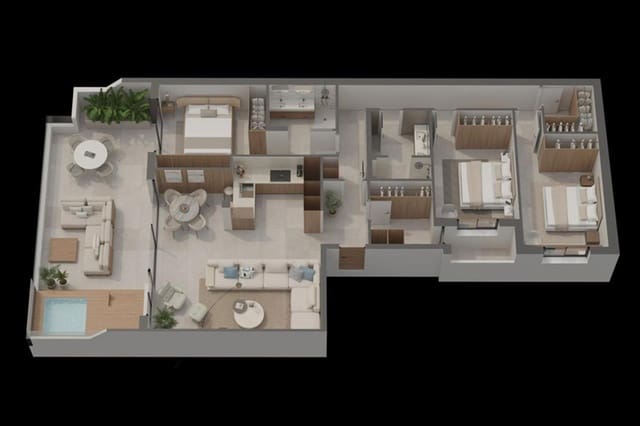 3 soverom Penthouse til salgs i Casco Antiguo, Aguilas med svømmebasseng - € 400 000 (Ref: 9264197)