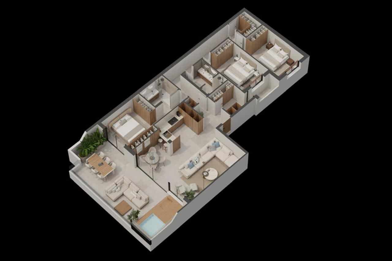 3 soveværelse Penthouse til salg i Aguilas med swimmingpool - € 400.000 (Ref: 9264198)