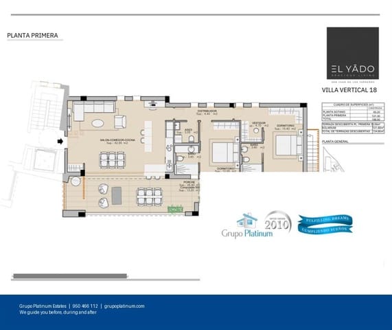 2 soveværelse Penthouse til salg i San Juan de los Terreros, Pulpí med swimmingpool - € 397.000 (Ref: 9303270)