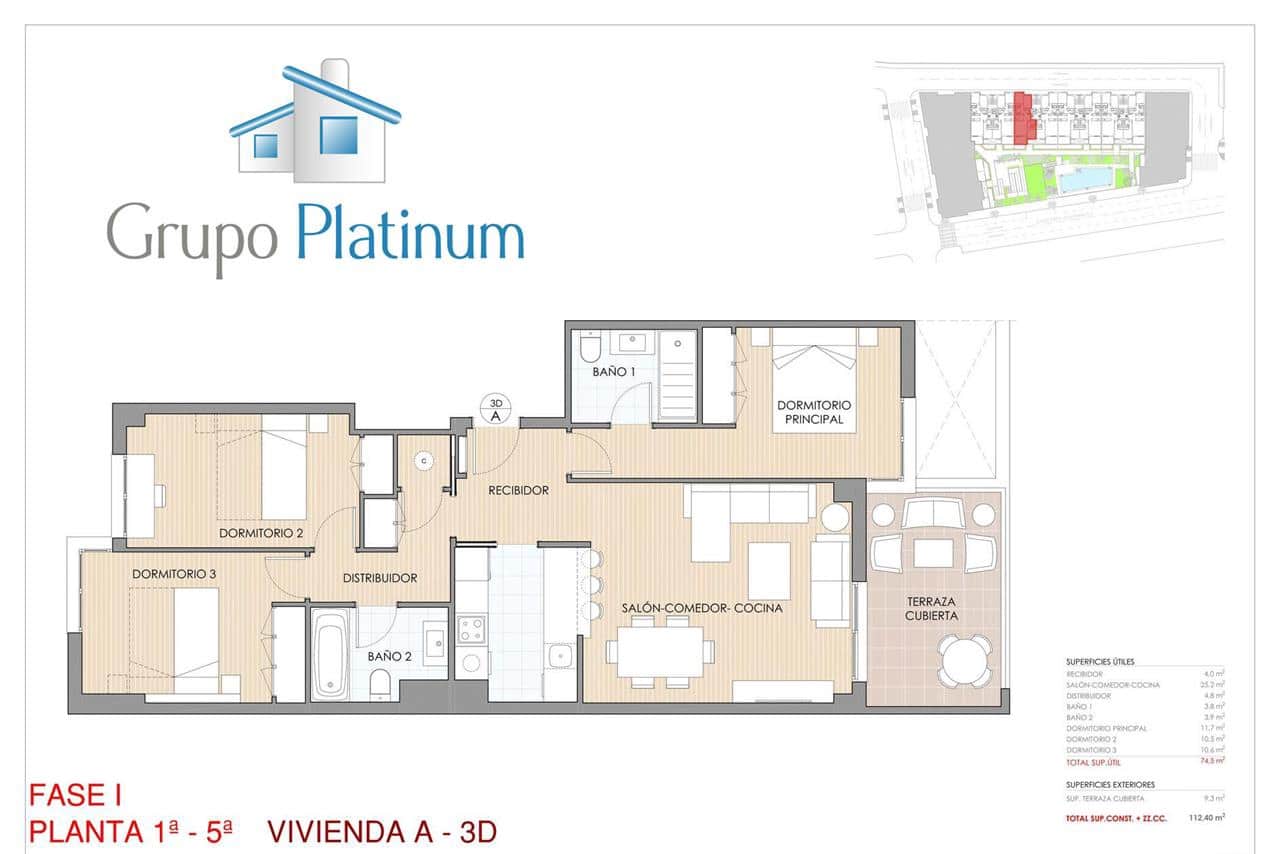 3 soverom Leilighet til salgs i Aguilas med svømmebasseng - € 252 000 (Ref: 9353336)