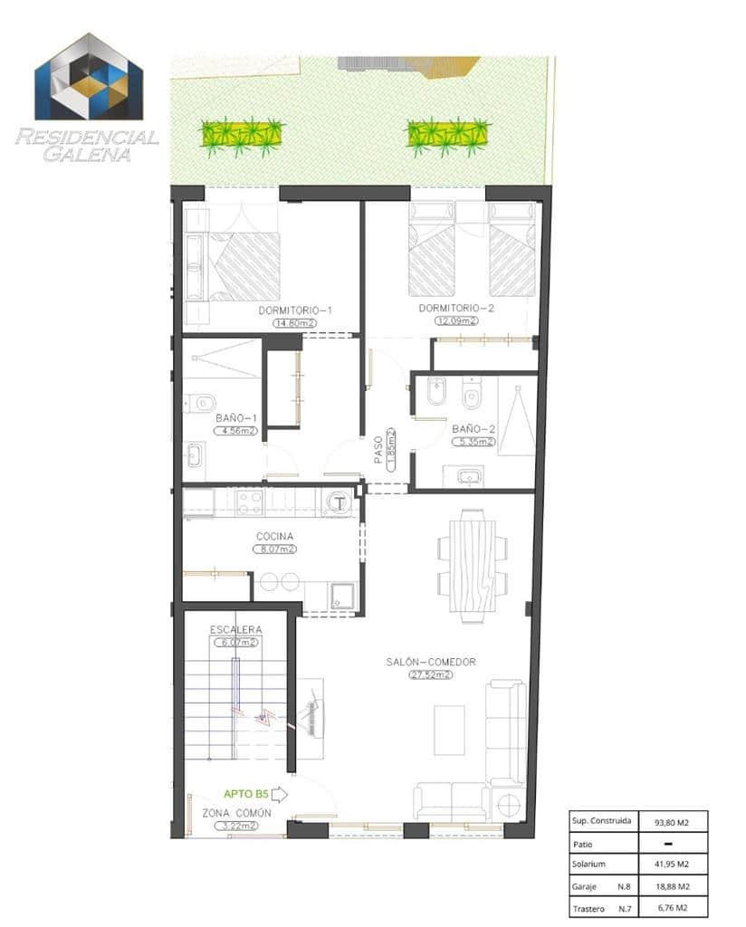 2 slaapkamer Appartement te koop in Las Herrerias met zwembad - € 142.000 (Ref: 9432773)