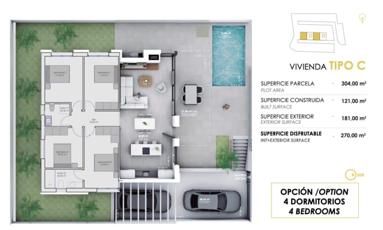 3 sypialnia Willa na sprzedaż w Vera z basenem - 398 000 € (Ref: 9433160)