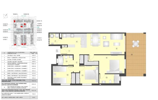 3 makuuhuone Huoneisto myytävänä paikassa San Juan de los Terreros, Pulpí mukana uima-altaan - 252 000 € (Ref: 9439850)