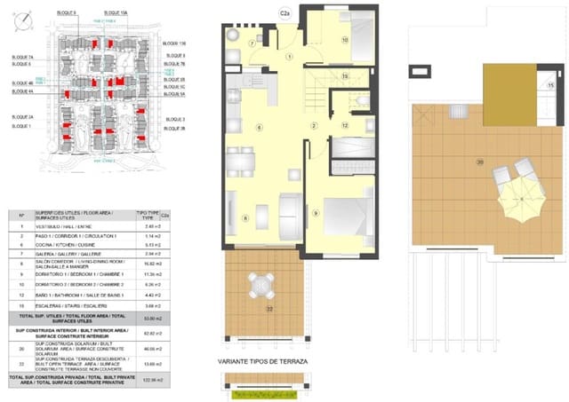2 slaapkamer Penthouse te koop in San Juan de los Terreros, Pulpí met zwembad - € 207.000 (Ref: 9439854)