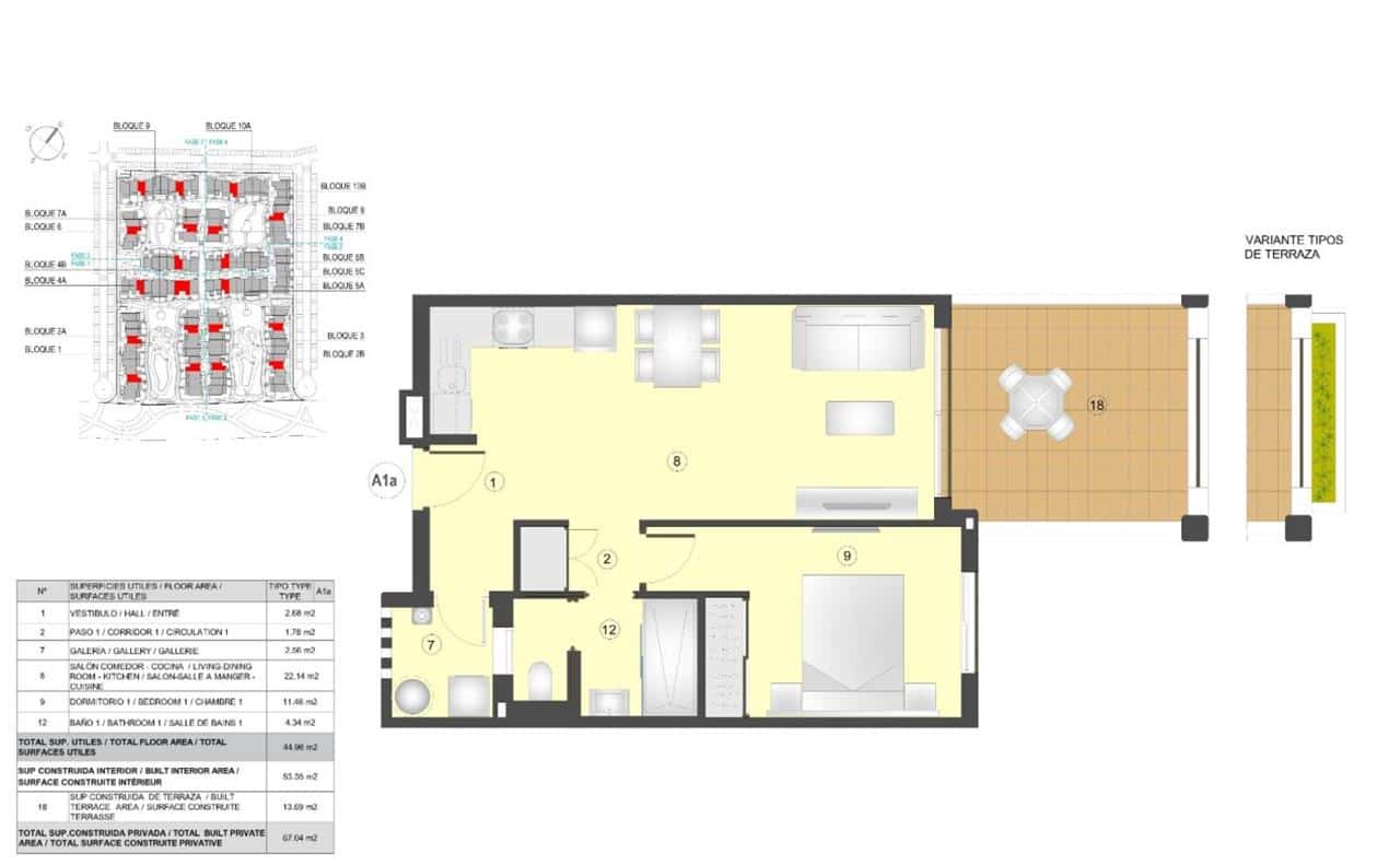 2 sypialnia Apartament na sprzedaż w San Juan de los Terreros z basenem - 203 000 € (Ref: 9446162)