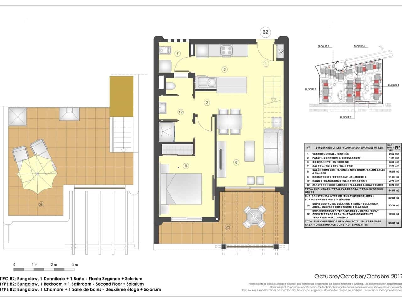 1 quarto Penthouse para venda em San Juan de los Terreros com piscina - 165 000 € (Ref: 9574146)