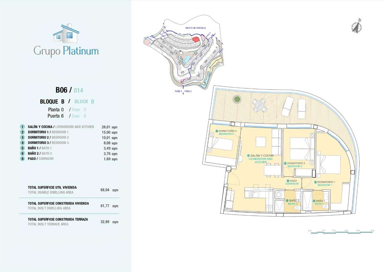 3 soveværelse Lejlighed til salg i Aguilas med swimmingpool - € 341.000 (Ref: 9627393)