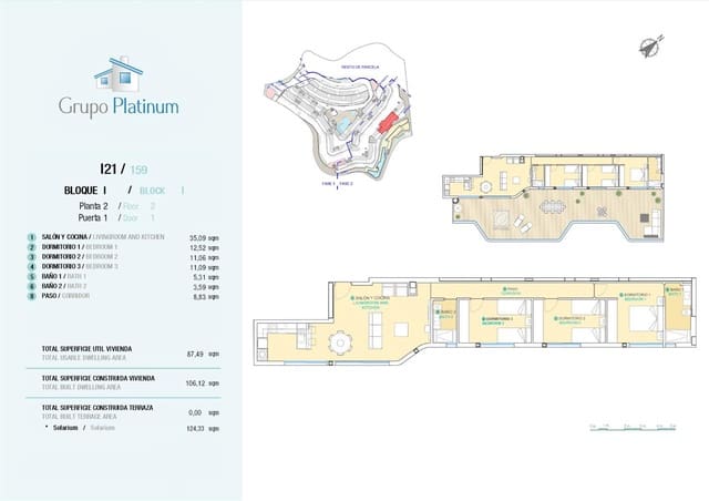 3 makuuhuone Kattohuoneisto myytävänä paikassa El Hornillo, Aguilas mukana uima-altaan - 579 000 € (Ref: 9627395)