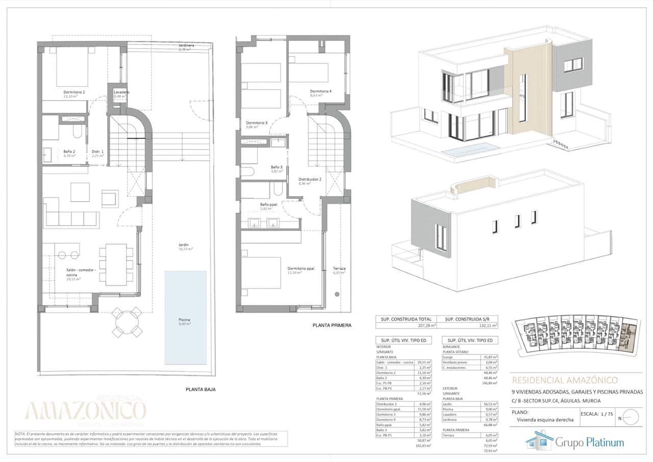 Chalet de 4 habitaciones en Aguilas en venta con piscina - 455.000 € (Ref: 9661672)