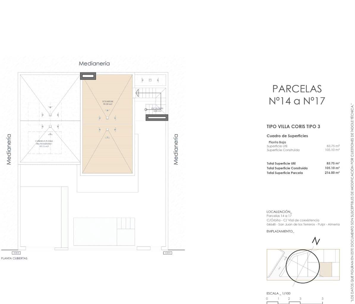 2 soverom Villa til salgs i San Juan de los Terreros med svømmebasseng - € 349 500 (Ref: 9690353)