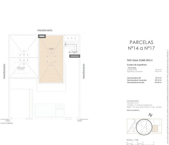 2 soverom Villa til salgs i San Juan de los Terreros, Pulpí med svømmebasseng - € 349 500 (Ref: 9690353)