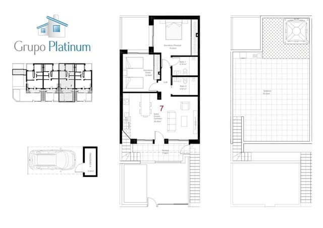 2 camera da letto Attico in vendita in San Pedro del Pinatar ciudad, San Pedro del Pinatar - 319.900 € (Rif: 9695133)