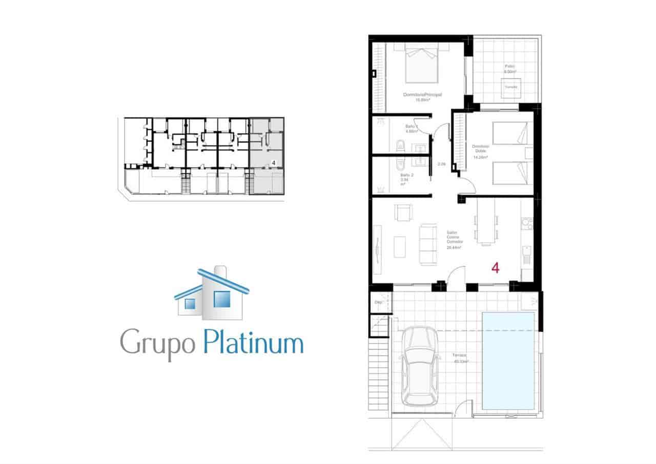 2 bedroom Apartment for sale in San Pedro del Pinatar with pool - € 319,900 (Ref: 9695134)