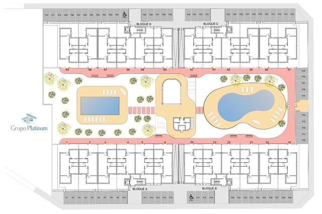 2 soveværelse Lejlighed til salg i Ciudad, San Javier med swimmingpool - € 226.900 (Ref: 9726500)