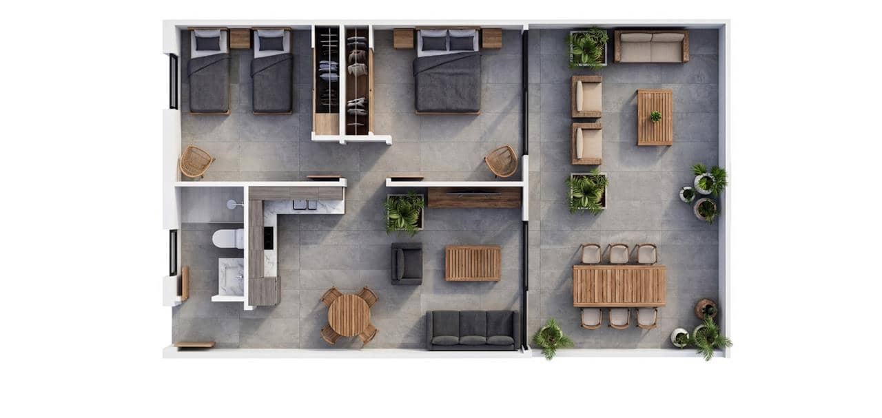 Apartamento de 2 habitaciones en Vera en venta con piscina - 280.000 € (Ref: 9799019)