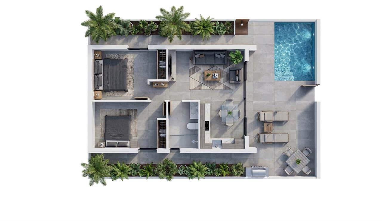 2 sypialnia Dom szeregowy na sprzedaż w Vera z basenem - 370 000 € (Ref: 9799023)