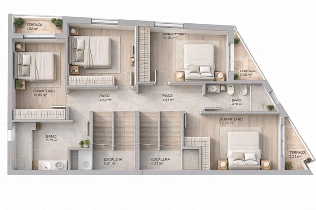 3 makuuhuone Rivitalo myytävänä paikassa Villaricos, Cuevas del Almanzora - 295 000 € (Ref: 9849189)