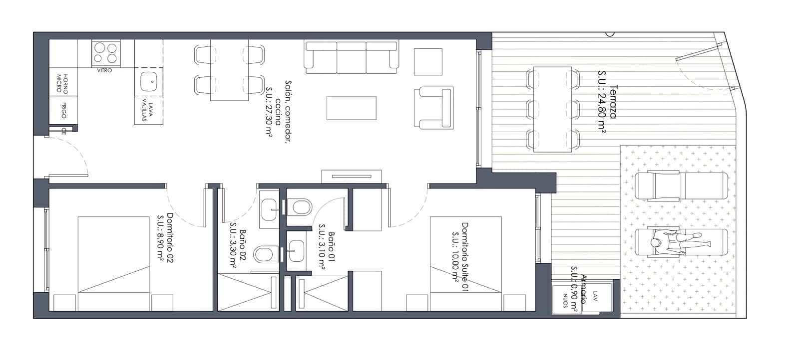 2 bedroom Apartment for sale in San Fulgencio with pool garage - € 233,900 (Ref: 10049844)