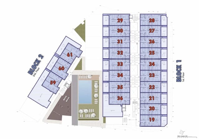 2 slaapkamer Appartement te koop in Elche / Elx met zwembad garage - € 246.000 (Ref: 10049850)