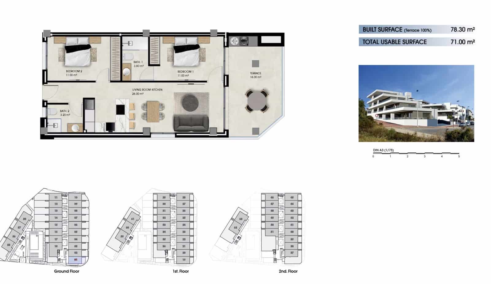 2 bedroom Apartment for sale in Elche / Elx with pool garage - € 246,000 (Ref: 10049850)