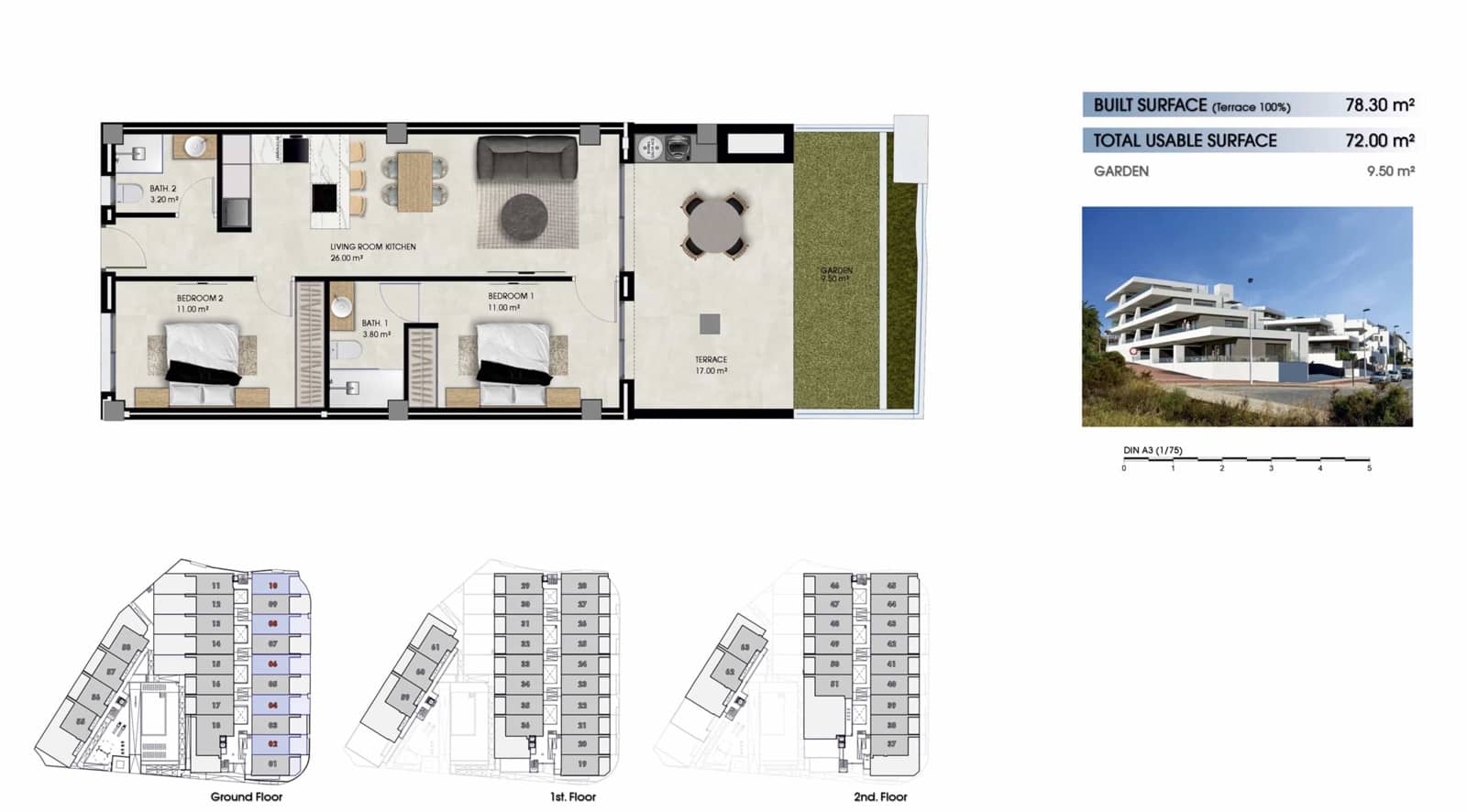 2 bedroom Apartment for sale in Elche / Elx with pool garage - € 246,000 (Ref: 10049850)