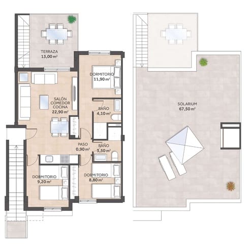 2 camera da letto Appartamento in vendita in San Miguel de Salinas con piscina garage - 251.900 € (Rif: 10050366)