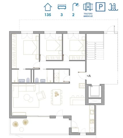 3 chambre Appartement à vendre à San Pedro del Pinatar avec piscine garage - 317 900 € (Ref: 10055780)