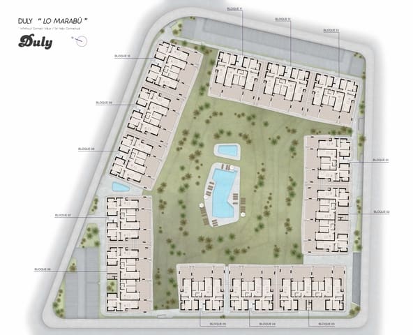 2 sovrum Lägenhet till salu i Ciudad Quesada, Rojales med pool garage - 322 000 € (Ref: 10057025)