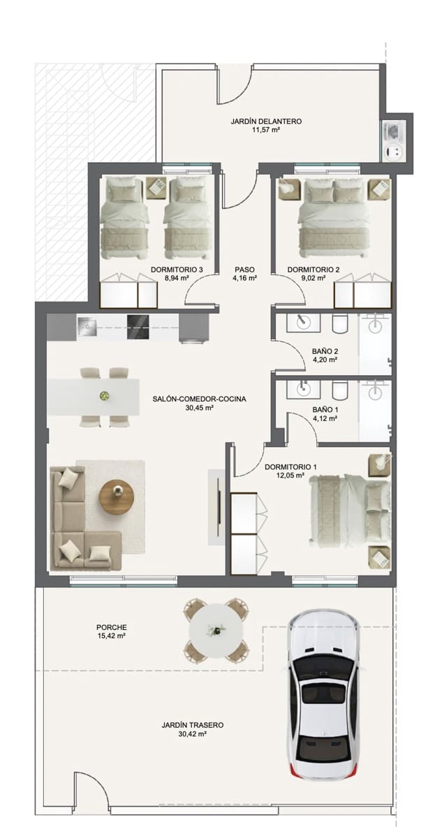 3 slaapkamer Appartement te koop in San Pedro del Pinatar met zwembad garage - € 345.000 (Ref: 10059518)