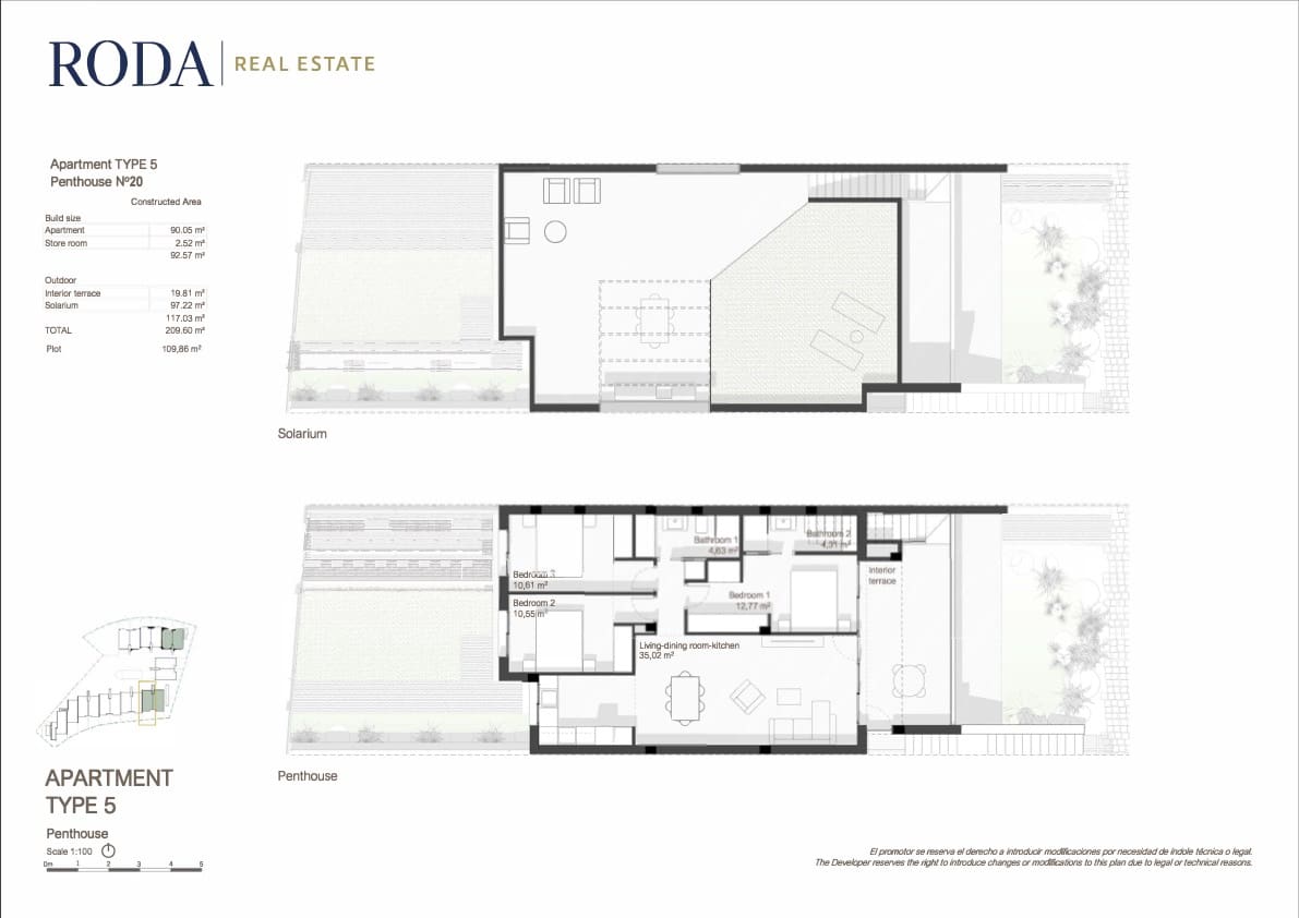 3 soverom Leilighet til salgs i Roda med svømmebasseng garasje - € 359 000 (Ref: 10059520)
