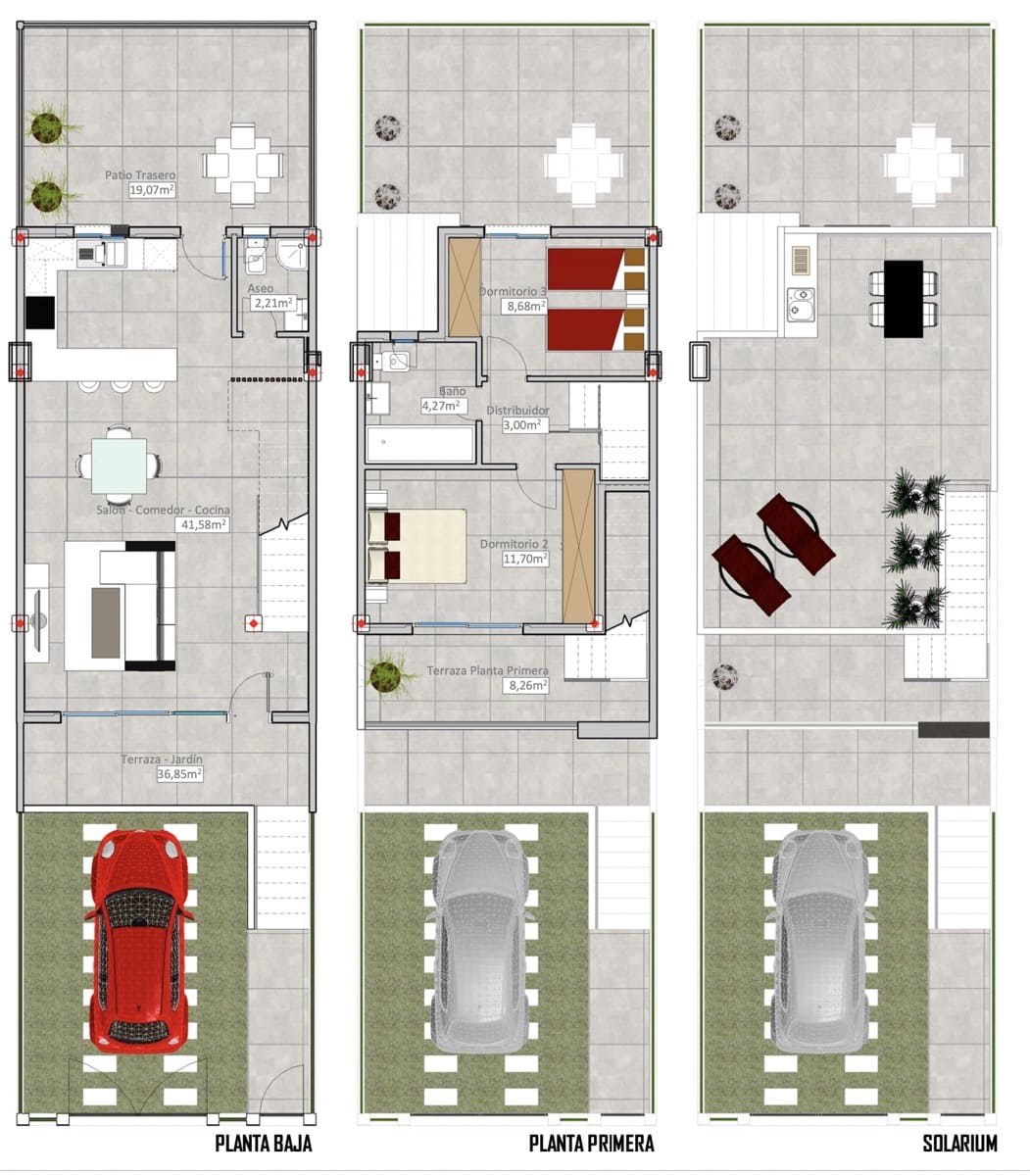 3 Zimmer Reihenhaus zu verkaufen in Cox mit Pool Garage - 245.000 € (Ref: 10060888)