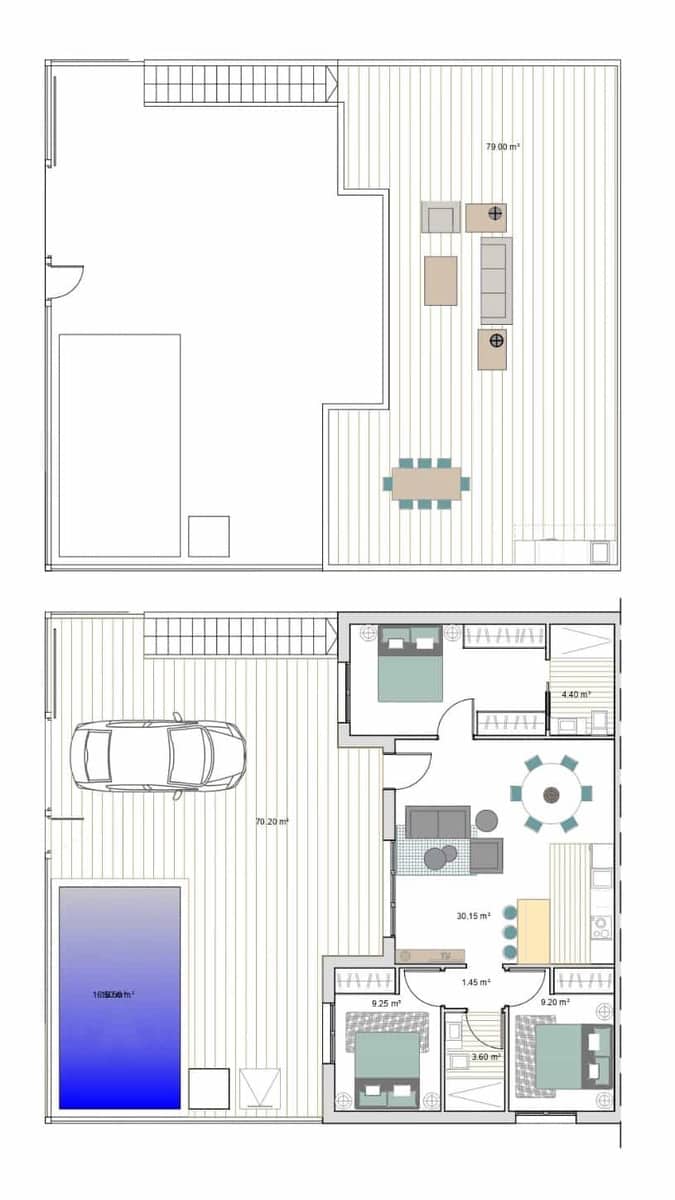 3 slaapkamer Villa te koop in Torre-Pacheco met zwembad garage - € 279.900 (Ref: 10098746)