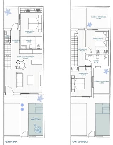 3 Zimmer Haus zu verkaufen in Torre-Pacheco mit Pool Garage - 295.900 € (Ref: 10183218)
