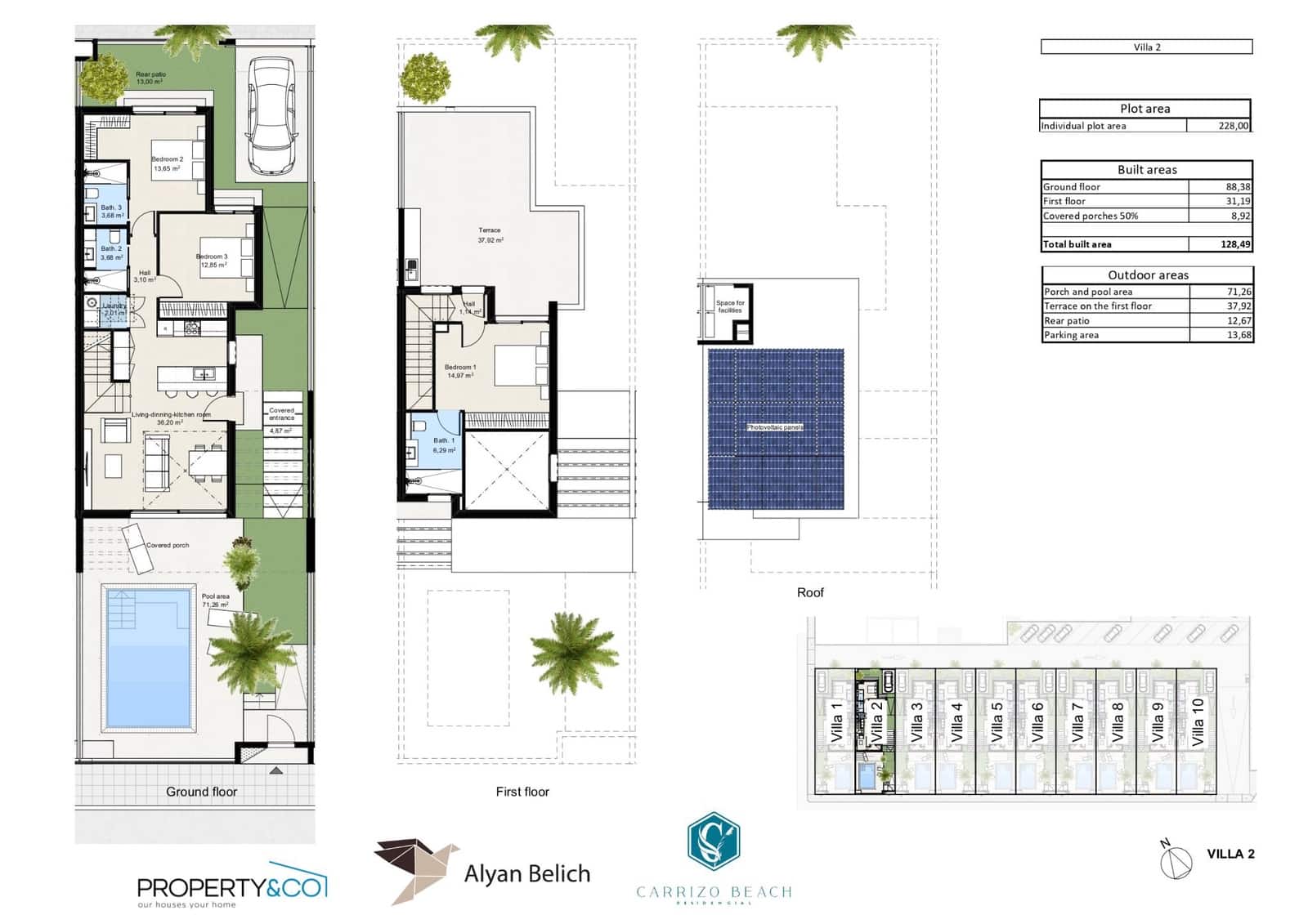 3 sovrum Villa till salu i Los Nietos med pool garage - 374 900 € (Ref: 10185412)