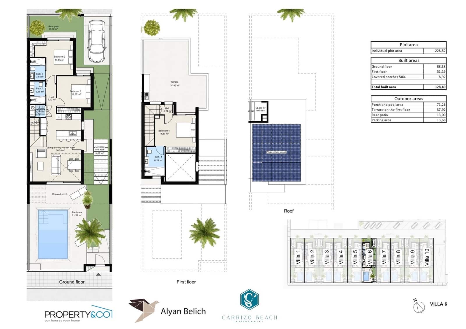 3 sovrum Villa till salu i Los Nietos med pool garage - 374 900 € (Ref: 10185412)